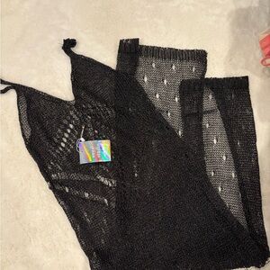 Black Crochet Cover-Up